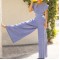 Classic glamor flared pants suit HF1619-03-01