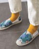 Women Pattern Slip On Comfy Hand Stitching Casual Flat Loafers Shoes