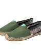 Women Large Size Ethnic Style Linen Slip  on Espadrille Fisherman’s Shoes