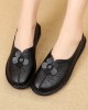 Women Brief Vintage Floral Pattern Round Toe Soft Sole Comfy Flats